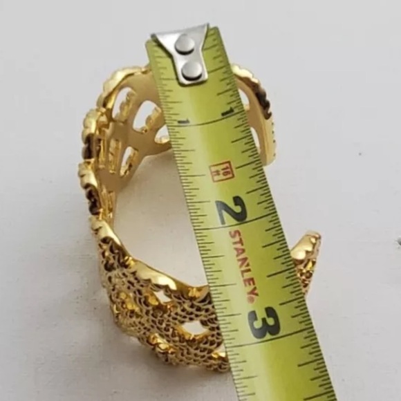 🆕 LILLY PULITZER Gold Tone Beautiful weave cuff Bracelet 😍 - Picture 12 of 16
